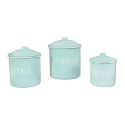 Food Storage 3R Studios 3-Piece Metal Canister Set With Lids