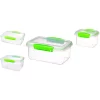 Rubbermaid Sistema KLIP IT Accents Collection 28-Piece Green Food Storage Container Set -Honey Can Do Shop green rubbermaid food storage containers 65602zs 64 1000
