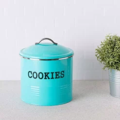 Countertop Storage Home Basics Tin Cookie Jar -Honey Can Do Shop home basics cookie jars cs47384 4f 1000