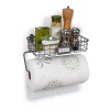 Countertop Storage Spectrum Vintage Wall Mount Basket With Paper Towel Holder -Honey Can Do Shop industrial gray spectrum paper towel holders a84876 64 1000