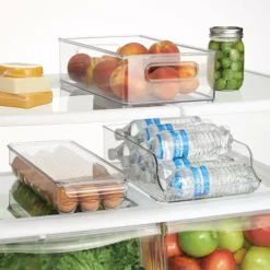 Food Storage InterDesign Fridge Binz Water Bottle Holder In Clear -Honey Can Do Shop interdesign food storage containers 72730 44 1000