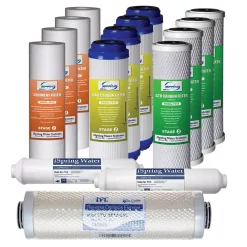 Water Filtration Systems ISPRING LittleWell 500 GPD 5-Stage Reverse Osmosis Water Filter Cartridge 2-Year Replacement Filter Set
