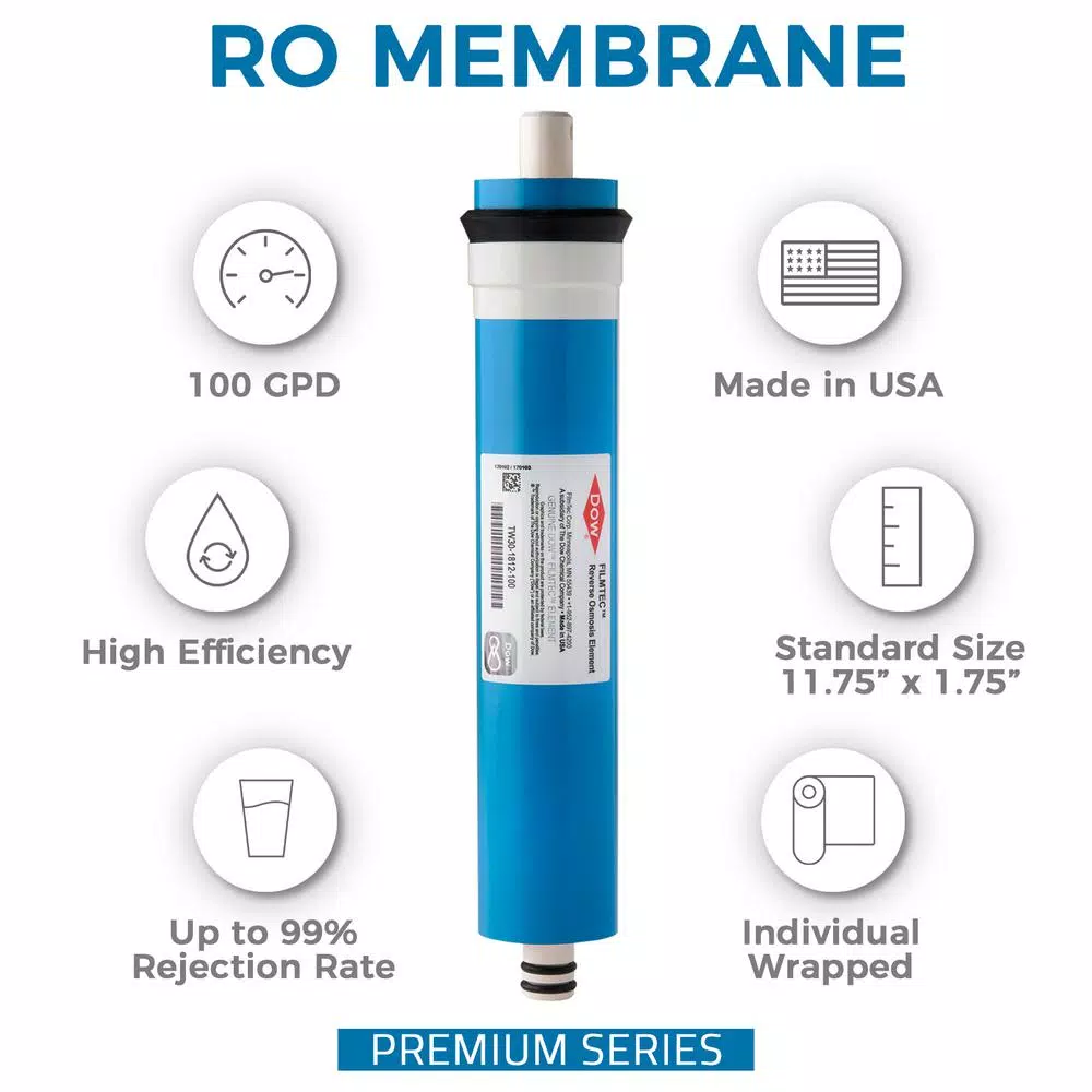 Water Filtration Systems ISPRING 6-Stage Reverse Osmosis RO System 2-Year Replacement Water Filter Cartridge Pack, With Alkaline Filter 10 In. X 2.5 In. 6 Water Filtration Systems ISPRING 6-Stage Reverse Osmosis RO System 2-Year Replacement Water Filter Cartridge Pack, With Alkaline Filter 10 In. X 2.5 In. - Image 4