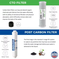 Water Filtration Systems ISPRING 6-Stage Reverse Osmosis RO System 2-Year Replacement Water Filter Cartridge Pack, With Alkaline Filter 10 In. X 2.5 In. 11 Water Filtration Systems ISPRING 6-Stage Reverse Osmosis RO System 2-Year Replacement Water Filter Cartridge Pack, With Alkaline Filter 10 In. X 2.5 In. -Honey Can Do Shop ispring replacement water filters f19k100us 4f 1000
