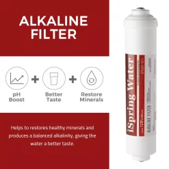 Water Filtration Systems ISPRING 6-Stage Reverse Osmosis RO System 2-Year Replacement Water Filter Cartridge Pack, With Alkaline Filter 10 In. X 2.5 In. 14 Water Filtration Systems ISPRING 6-Stage Reverse Osmosis RO System 2-Year Replacement Water Filter Cartridge Pack, With Alkaline Filter 10 In. X 2.5 In. -Honey Can Do Shop ispring replacement water filters f19k100us fa 1000