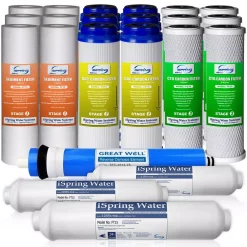 Water Filtration Systems ISPRING LittleWell 3-Year Filter Pack For RCC7 RCC7P RCC7U RCW5 And Standard 5-Stage Reverse Osmosis Systems