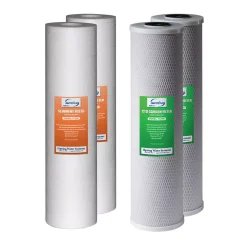 Replacement Water Filters ISPRING 2-Stage 20 In. Whole House 1-Year Supply Fits WCB22B WGB22B