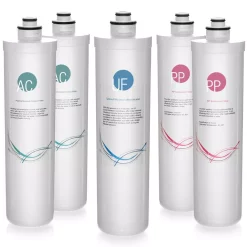 Water Filtration Systems ISPRING LittleWell Ultra Filtration UF Water Filter Annual Replacement Filter Set