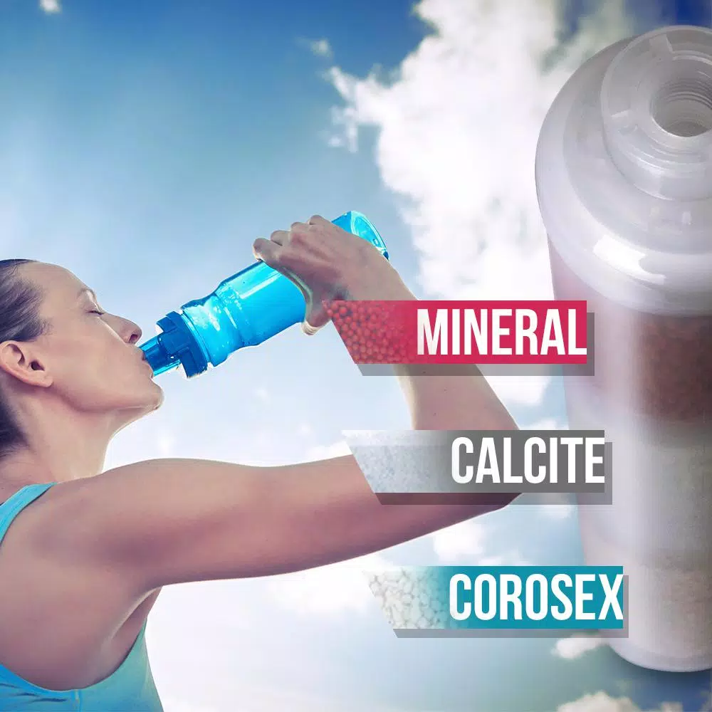 Water Filtration Systems ISPRING FA15 10 In. Inline 3-Layer Alkaline Replacement Water Filter Cartridge With Mineral Balls, Calcite And Corosex 4 Water Filtration Systems ISPRING FA15 10 In. Inline 3-Layer Alkaline Replacement Water Filter Cartridge With Mineral Balls, Calcite And Corosex - Image 2