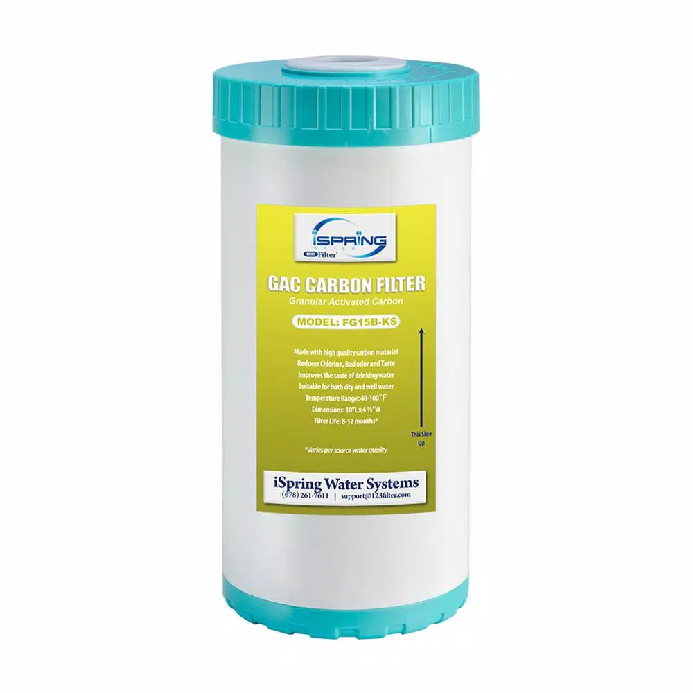 Replacement Water Filters ISPRING 10 In. X 4.5 In. Premium GAC And KDF Carbon Filter Replacement Water Filter Cartridge For Undersink Filter System 3 Replacement Water Filters ISPRING 10 In. X 4.5 In. Premium GAC And KDF Carbon Filter Replacement Water Filter Cartridge For Undersink Filter System