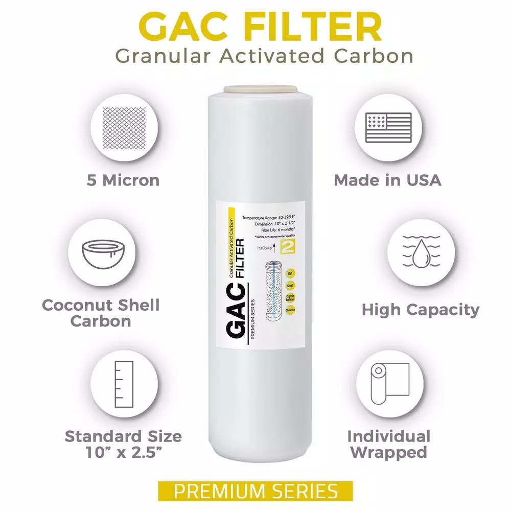 Replacement Water Filters ISPRING FG15US Premium Universal High Capacity GAC Filter Replacement Water Filter Cartridge For Reverse Osmosis RO System 4 Replacement Water Filters ISPRING FG15US Premium Universal High Capacity GAC Filter Replacement Water Filter Cartridge For Reverse Osmosis RO System - Image 2