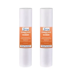 Replacement Water Filters ISPRING 10 Micron 10 In. X 2.5 In. Universal Sediment Filter Cartridges, 15,000-Gal., Multi-layer, (2-Pack)