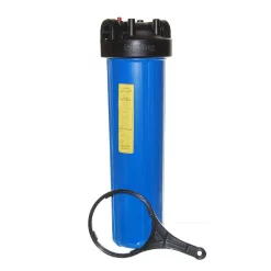Water Filter Parts ISPRING 20 In. Big Blue Water Filter Housing 1 In. Outlet/Inlet Heavy Duty