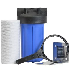 Water Filtration Systems Pelican Water 15 GPM Whole House Water Filtration And NaturSoft Water Softener Alternative System -Honey Can Do Shop metallic pelican water whole house water filters thd pse2000 4f 1000