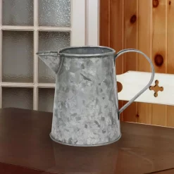 Food Storage Stonebriar Collection 7 In. X 4 In. Antique Galvanized Metal Jug 9 Food Storage Stonebriar Collection 7 In. X 4 In. Antique Galvanized Metal Jug -Honey Can Do Shop metallic stonebriar collection kitchen canisters sb 5918a 31 1000