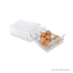 Food Storage Mind Reader 1-Dozen Stackable Egg Container Storage Drawer, Clear -Honey Can Do Shop mind reader food storage containers stegg12 clr 4f 1000