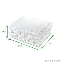Food Storage Mind Reader 1-Dozen Stackable Egg Container Storage Drawer, Clear -Honey Can Do Shop mind reader food storage containers stegg12 clr 76 1000