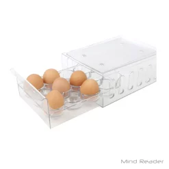 Food Storage Mind Reader 1-Dozen Stackable Egg Container Storage Drawer, Clear -Honey Can Do Shop mind reader food storage containers stegg12 clr fa 1000