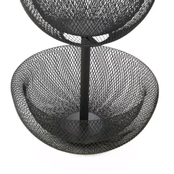Countertop Storage Mind Reader Black 2-Tier Mesh Decorative Fruit Bowl -Honey Can Do Shop mind reader fruit baskets 2tmfb blk fa 1000