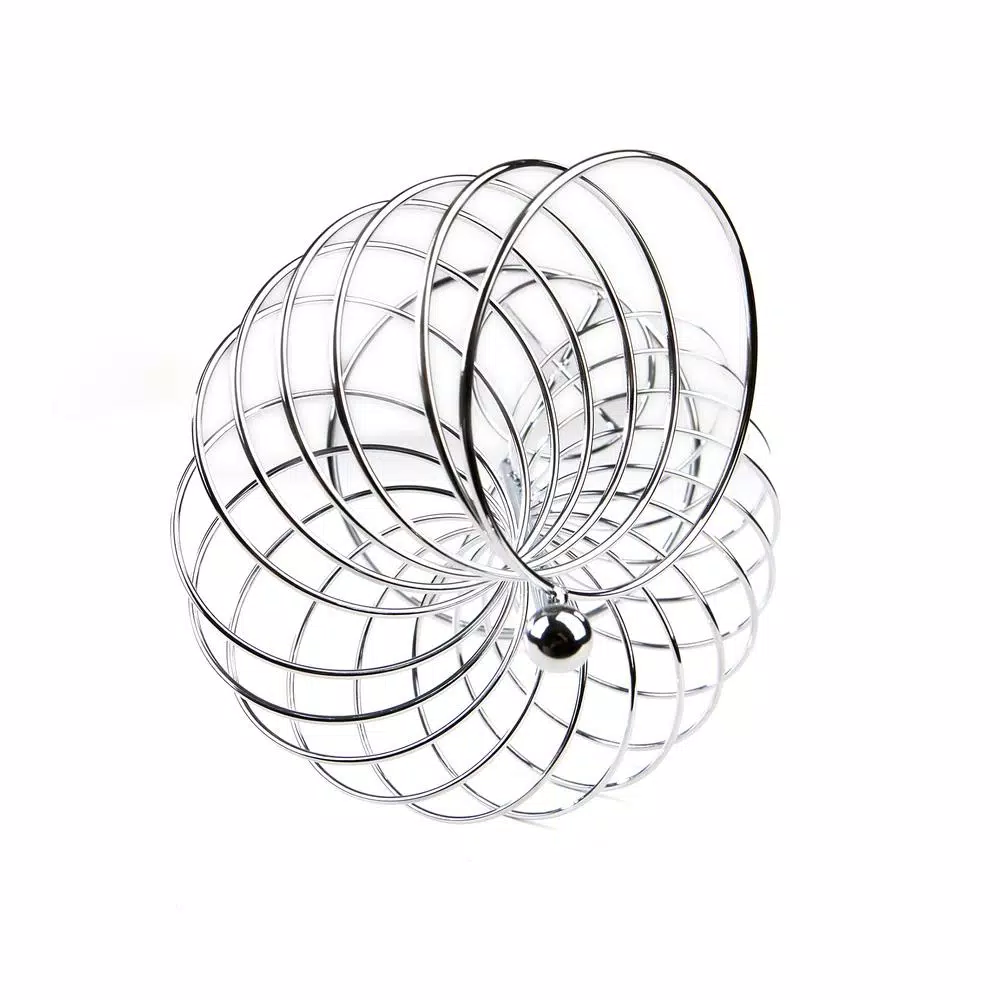 Countertop Storage Mind Reader Stainless Steel Twisted Orange Fruit Holder In Silver 6 Countertop Storage Mind Reader Stainless Steel Twisted Orange Fruit Holder In Silver - Image 4