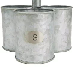 Countertop Storage Mind Reader Silver Metal 3 Cup Utensils Caddy Cutlery Holder Flatware And Silverware Organizer -Honey Can Do Shop mind reader silverware caddies 3sgcadut sil 1f 1000