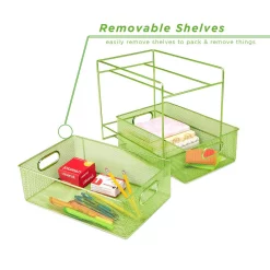 Countertop Storage Mind Reader 12.25 In. H X 8.25 In. W X 12.38 In. L Modern Green Metal Flatware Organizer, Utensil Caddy 11 Countertop Storage Mind Reader 12.25 In. H X 8.25 In. W X 12.38 In. L Modern Green Metal Flatware Organizer, Utensil Caddy -Honey Can Do Shop mind reader silverware caddies cabask2t grn 4f 1000
