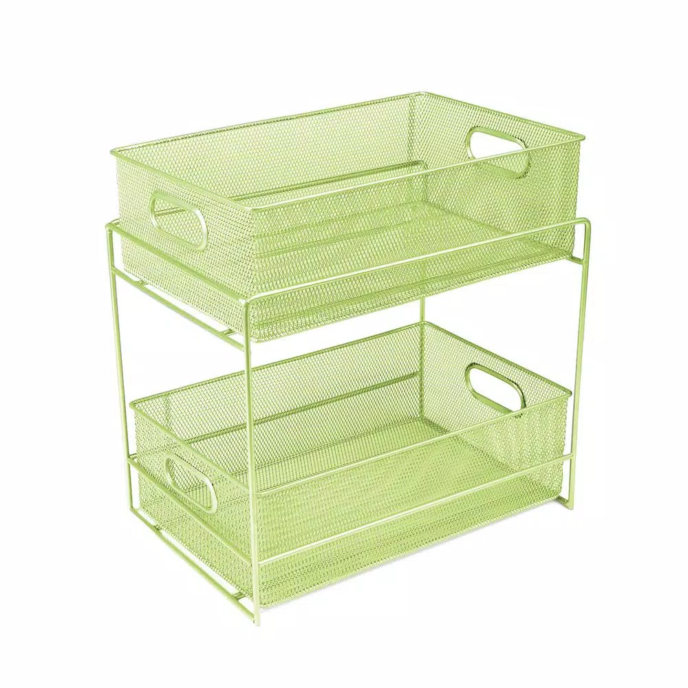 Countertop Storage Mind Reader 12.25 In. H X 8.25 In. W X 12.38 In. L Modern Green Metal Flatware Organizer, Utensil Caddy 3 Countertop Storage Mind Reader 12.25 In. H X 8.25 In. W X 12.38 In. L Modern Green Metal Flatware Organizer, Utensil Caddy