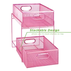 Countertop Storage Mind Reader 12.25 In. H X 8.25 In. W X 12.38 In. L Modern Pink Metal Flatware Organizer, Utensil Caddy 12 Countertop Storage Mind Reader 12.25 In. H X 8.25 In. W X 12.38 In. L Modern Pink Metal Flatware Organizer, Utensil Caddy -Honey Can Do Shop mind reader silverware caddies cabask2t pnk 1f 1000