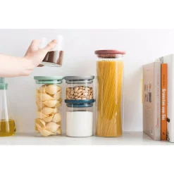 Food Storage BergHOFF Leo 3-Piece Glass Food Container Set -Honey Can Do Shop multi berghoff kitchen canisters 3950125 1f 1000