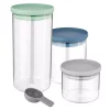Food Storage BergHOFF Leo 3-Piece Glass Food Container Set -Honey Can Do Shop multi berghoff kitchen canisters 3950125 64 1000