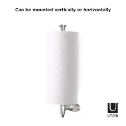 Countertop Storage Umbra Nickel Stream Wall Mounted Paper Towel Holder -Honey Can Do Shop nickel umbra paper towel holders 330540 410 4f 1000
