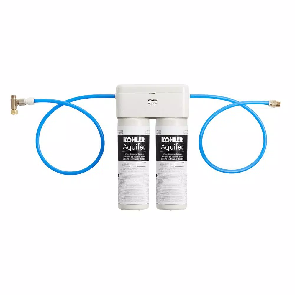 Water Filtration Systems KOHLER Aquifer Under-Sink Double Cartridge Water Filtration System 3 Water Filtration Systems KOHLER Aquifer Under-Sink Double Cartridge Water Filtration System
