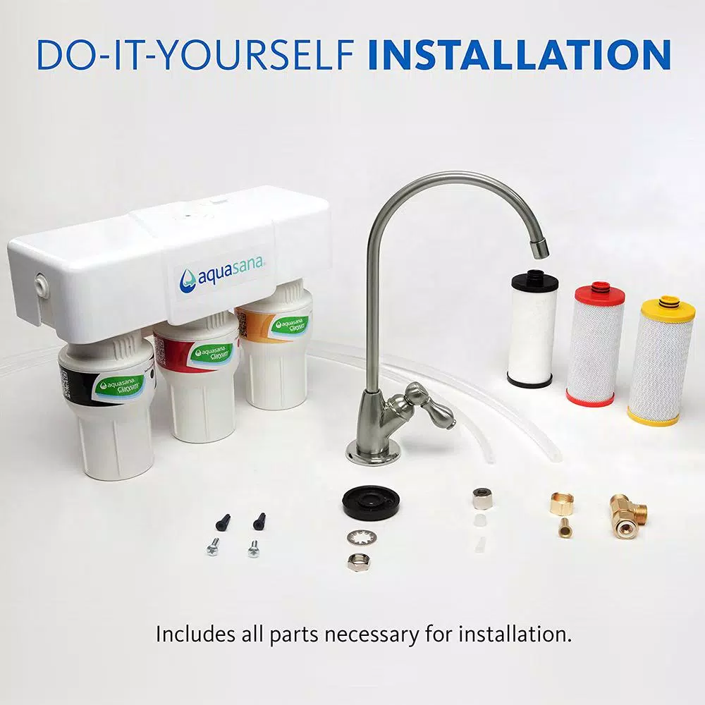 Water Filtration Systems Aquasana 3-Stage Under Counter Water Filtration System With Faucet In Oil Rubbed Bronze 9 Water Filtration Systems Aquasana 3-Stage Under Counter Water Filtration System With Faucet In Oil Rubbed Bronze - Image 7