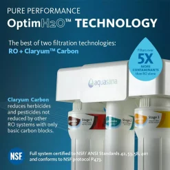 Water Filtration Systems Aquasana OptimH2O Reverse Osmosis Claryum Under-Counter Water Filtration System With Oil-Rubbed Bronze Faucet -Honey Can Do Shop oil rubbed bronze aquasana reverse osmosis systems thd ro 3 62 44 1000
