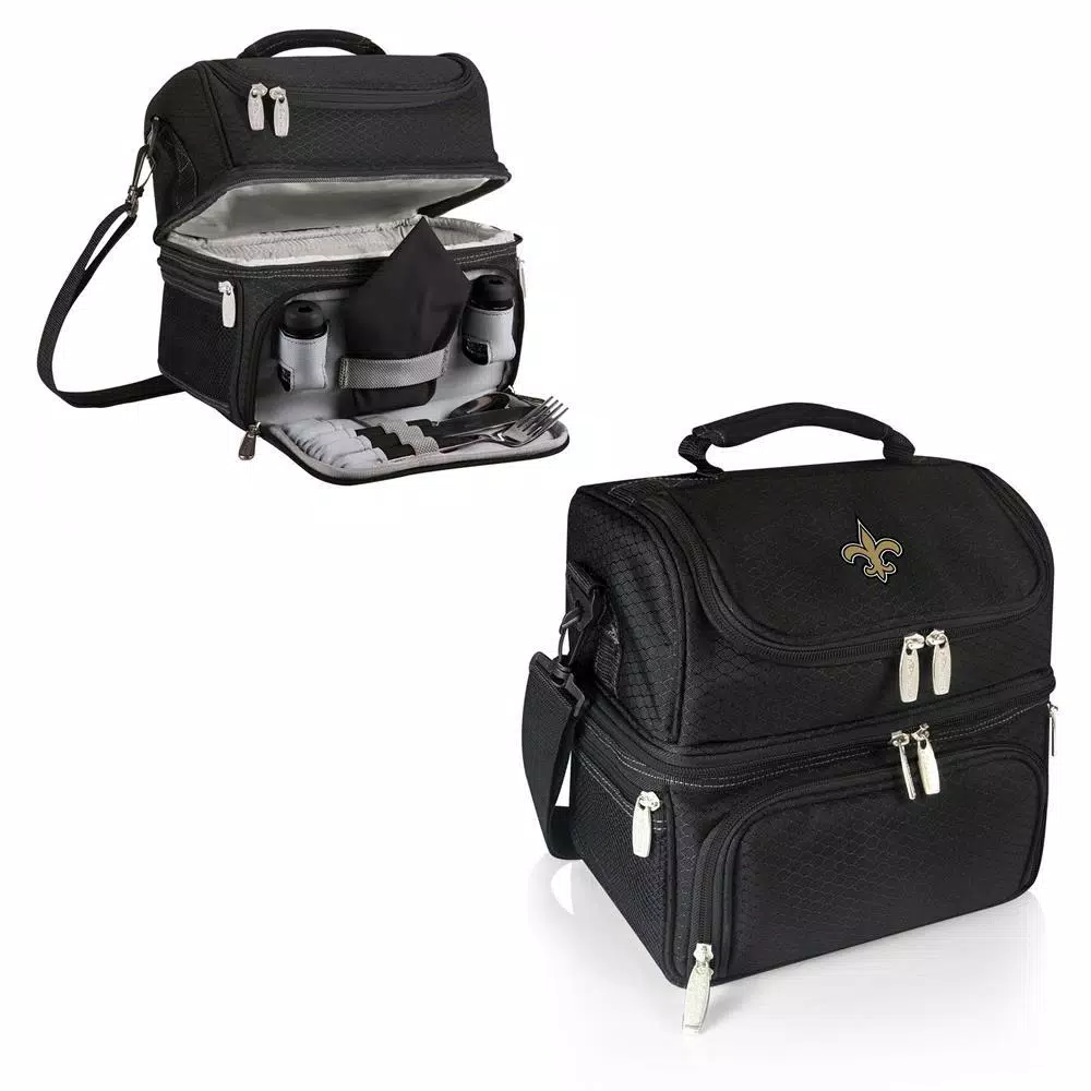 Food Storage ONIVA Pranzo Black New Orleans Saints Lunch Bag 4 Food Storage ONIVA Pranzo Black New Orleans Saints Lunch Bag - Image 2