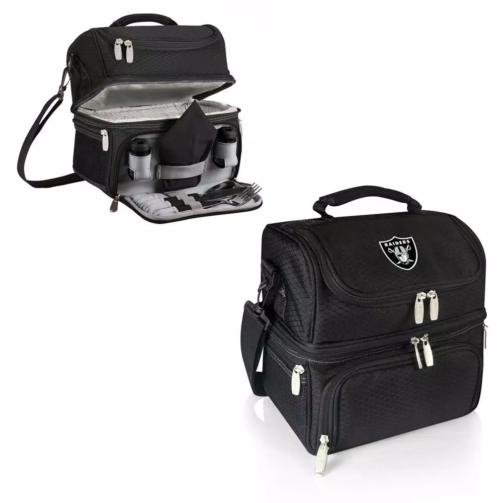 Food Storage ONIVA Pranzo Black Oakland Raiders Lunch Bag 4 Food Storage ONIVA Pranzo Black Oakland Raiders Lunch Bag - Image 2