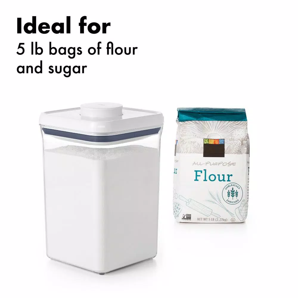OXO Good Grips 4.0 Qt. POP Container With Lid – Stackable Airtight Food Storage For Flour And More 9 OXO Good Grips 4.0 Qt. POP Container With Lid – Stackable Airtight Food Storage For Flour And More - Image 7