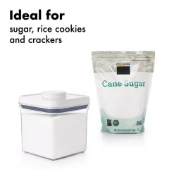 OXO Good Grips 2.4 Qt. POP Container With Lid – Stackable Airtight Food Storage For Rice And More -Honey Can Do Shop oxo food storage containers 1071399 44 1000