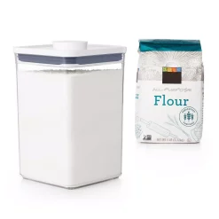 OXO Good Grips 4.4 Qt. POP Container With Lid And Stackable Airtight Food Storage For Flour And More -Honey Can Do Shop oxo food storage containers 11233500 40 1000