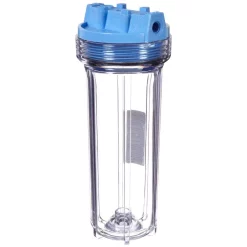 Water Filter Parts Pentek 158116 Slim Line Filter Housing – Clear/Blue