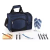 Food Storage Picnic Time Malibu Navy Wood Picnic Cooler Tote