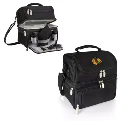 Food Storage Picnic Time Pranzo Black Chicago Blackhawks Lunch Bag -Honey Can Do Shop picnic time lunch boxes lunch bags 512 80 175 074 10 c3 1000