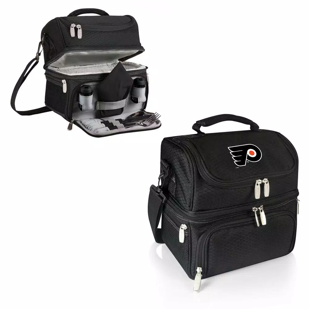 Food Storage Picnic Time Pranzo Black Philadelphia Flyers Lunch Bag 4 Food Storage Picnic Time Pranzo Black Philadelphia Flyers Lunch Bag - Image 2