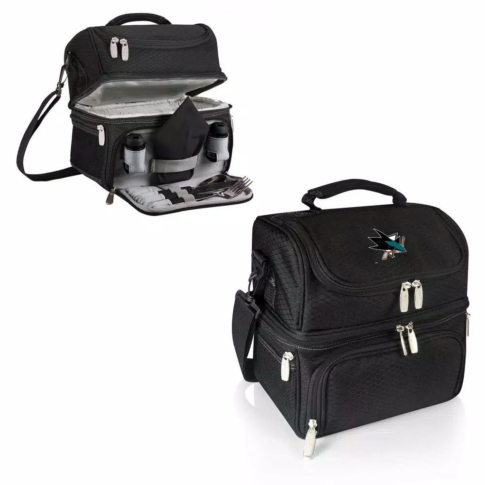 Food Storage Picnic Time Pranzo Black San Jose Sharks Lunch Bag 4 Food Storage Picnic Time Pranzo Black San Jose Sharks Lunch Bag - Image 2