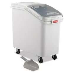 Food Storage Rubbermaid Commercial Products 26.2 Gal. White ProSave Mobile Ingredient Bin