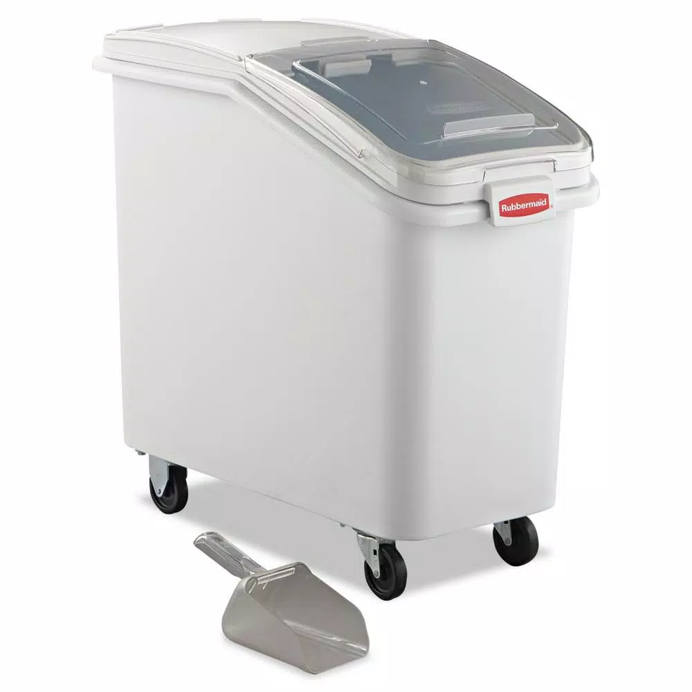 Food Storage Rubbermaid Commercial Products 26.2 Gal. White ProSave Mobile Ingredient Bin 3 Food Storage Rubbermaid Commercial Products 26.2 Gal. White ProSave Mobile Ingredient Bin