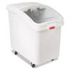 Food Storage Rubbermaid Commercial Products 30.9 Gal. White ProSave Mobile Ingredient Bin With 32 Oz. Scoop