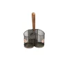 Countertop Storage Mind Reader Brown Utensil Caddy Cutlery Holder Flatware With Silverware Organizer And Wood Handle 1 Countertop Storage Mind Reader Brown Utensil Caddy Cutlery Holder Flatware With Silverware Organizer And Wood Handle -Honey Can Do Shop silverware caddies 3wcadut brn 64 1000