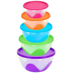 Southern Homewares 5-Piece Multi-Purpose Nested And Stackable Bowl/Food Storage Containers -Honey Can Do Shop southern homewares food storage containers sh 10134 4f 1000