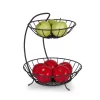 Countertop Storage Spectrum Yumi 12.5 In. X 10.5 In. X 11.25 In. Steel Arched 2-Tier Server In Black -Honey Can Do Shop spectrum fruit baskets 81310 64 1000